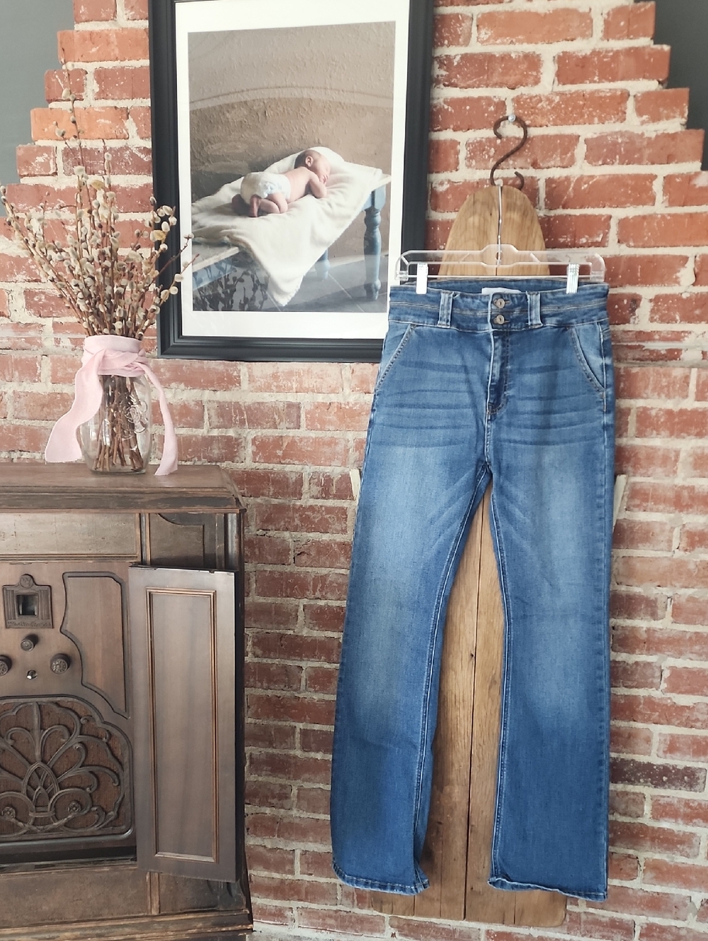 KanCan Women’s Medium Blue Flare Jeans